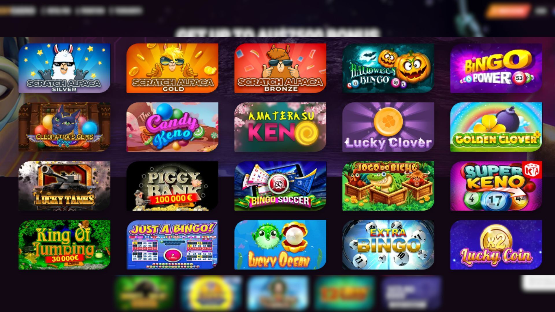 Captured is an image showcasing the Specialty Games offered at Ricky Casino in Australia.
