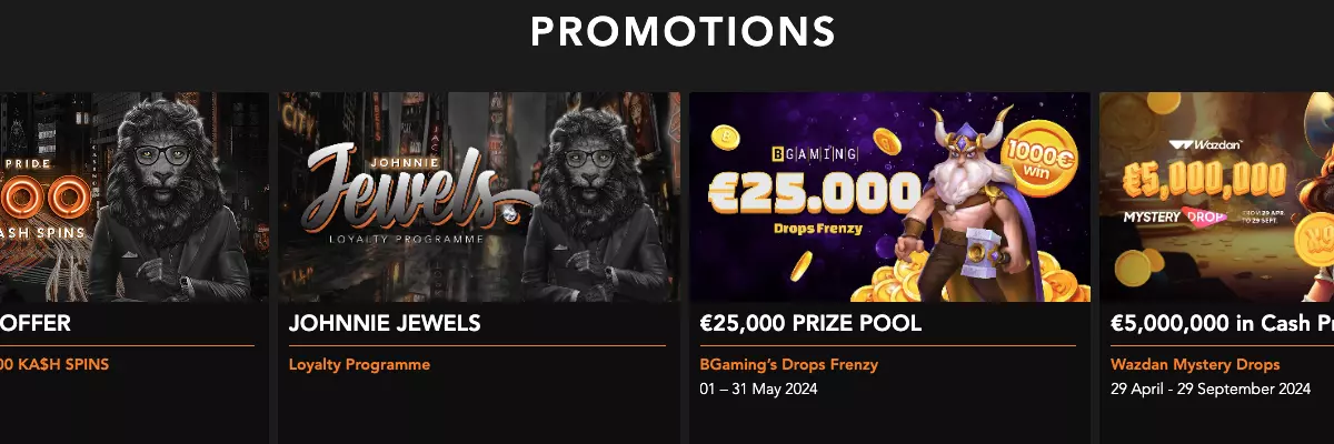 For every $20 deposited, earn 5 tier points and 5 jewels.