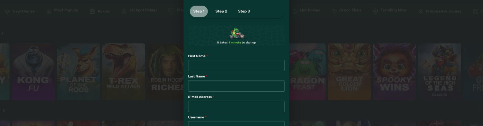 Процесс Регистрации в Казино PlayCroco