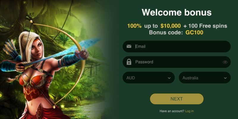 Golden Crown Casino Sign-Up Form
