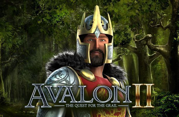 A promotional image for Avalon II shows an animated king donning a metallic helmet.