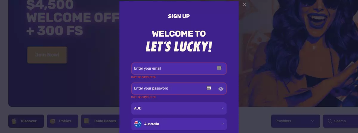 Sign Up at Let\