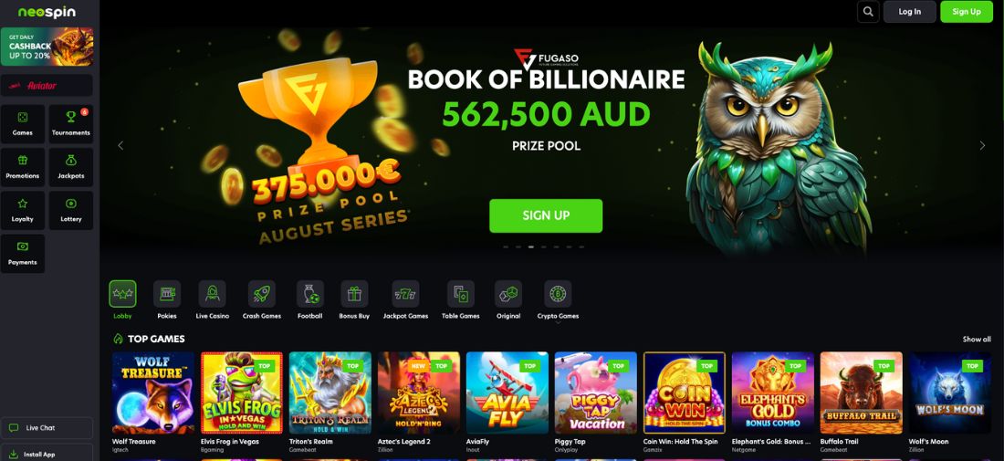 neospin casino games