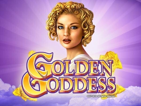 the Golden Goddess logo showcasing a female divine figure