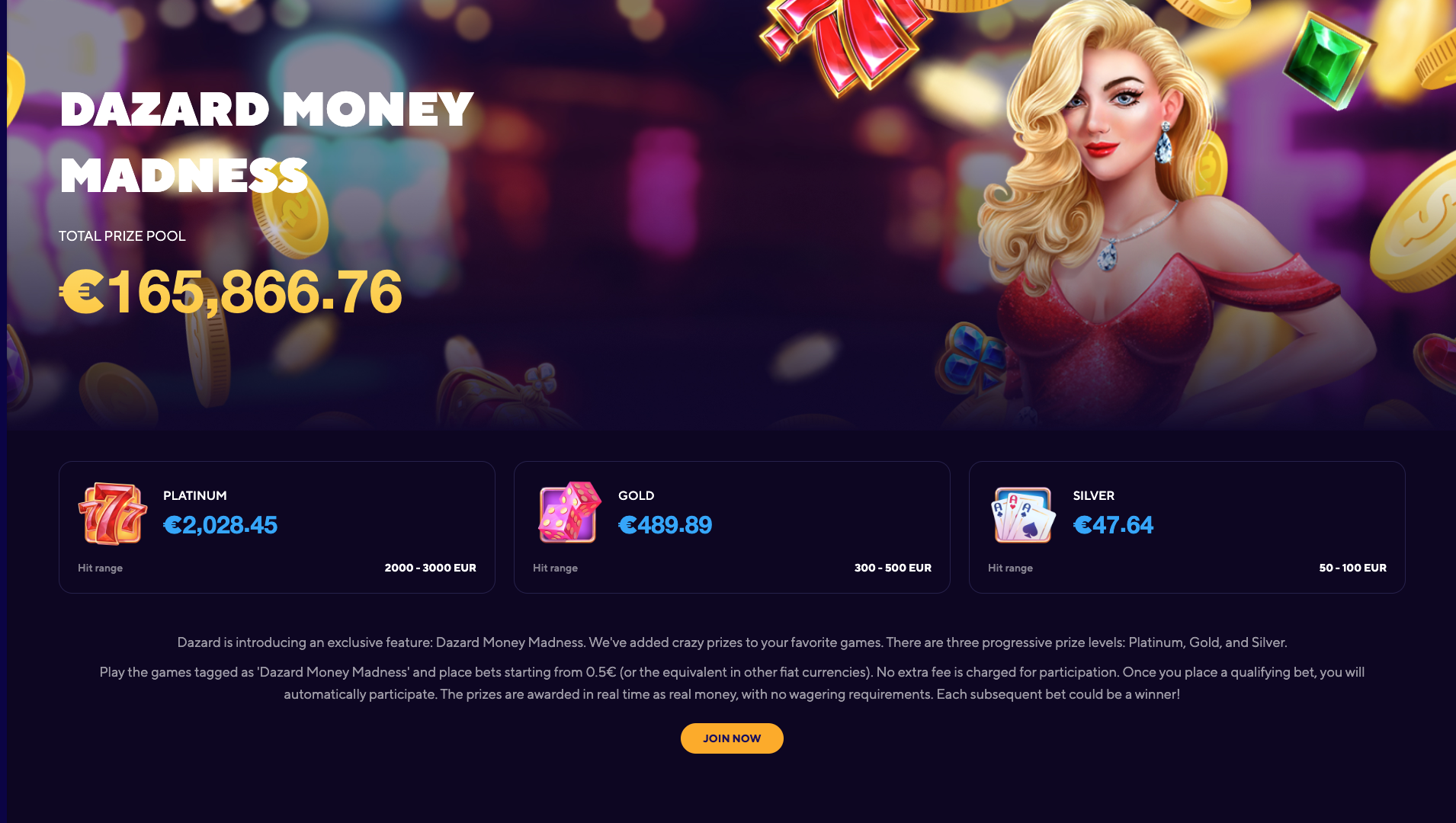 Dazard Casino Jackpots
