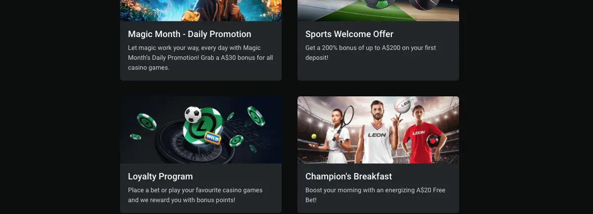 Promotions at Leon Bet Casino