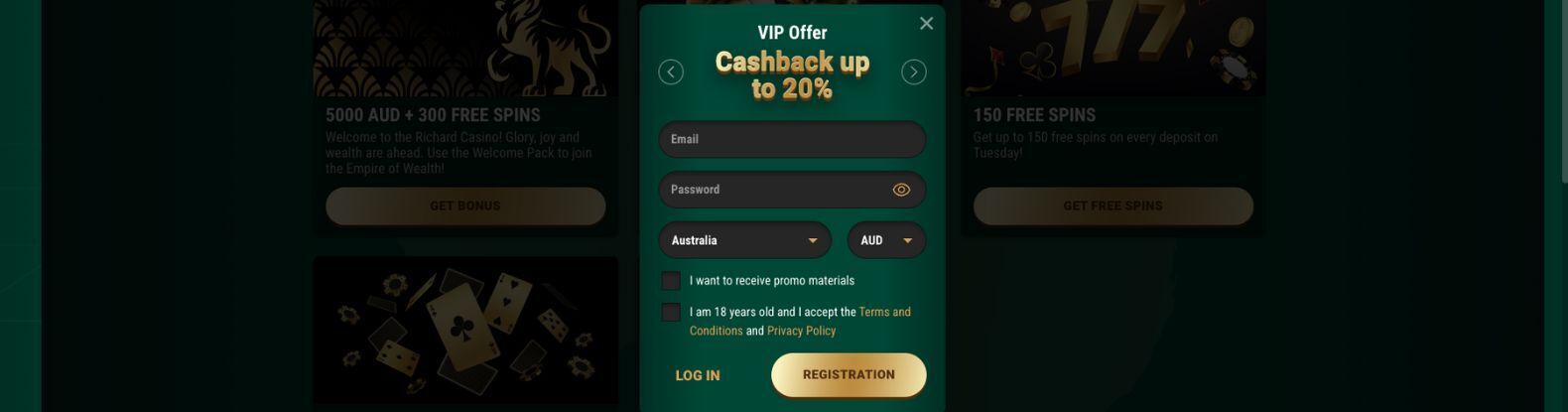 Games such as Baccarat, Blackjack, Caribbean Stud Poker, Craps, Keno, and others are available, including Live Dealer options.
