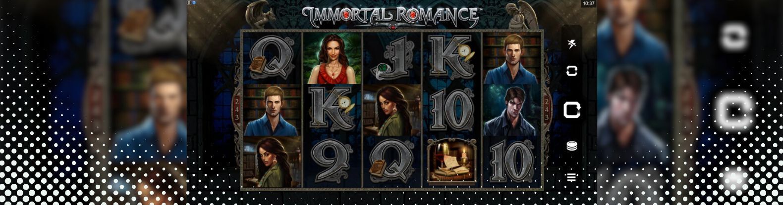 Here’s an artistic depiction of the Immortal Romance Slot Game developed by Microgaming.
