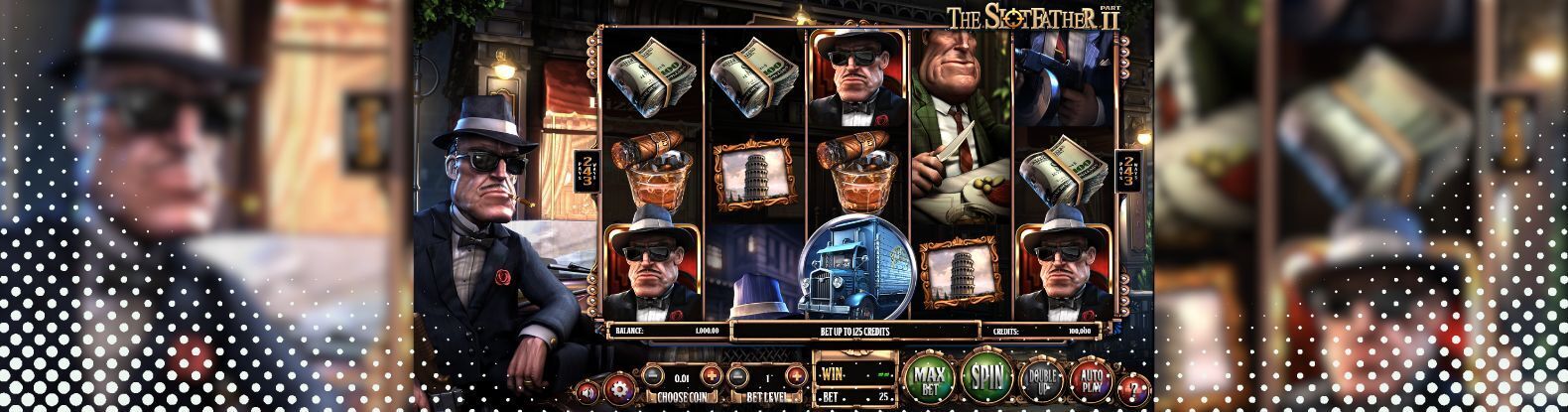 This is an image of the Slotfather slot game by Betsoft.