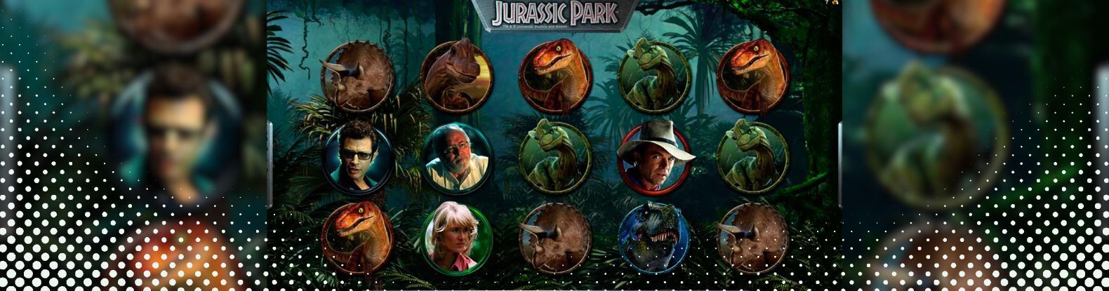 Depicted here is the Jurassic Park Slot Game created by Microgaming.
