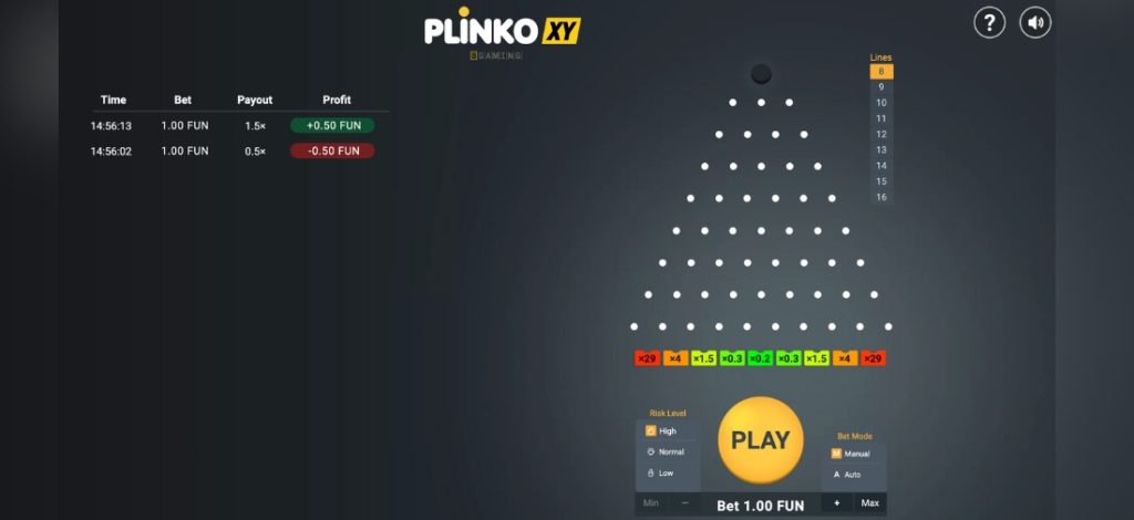 PlinkoXY by BGaming