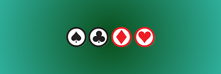A lively green backdrop adorned with variously colored online casino chips.
