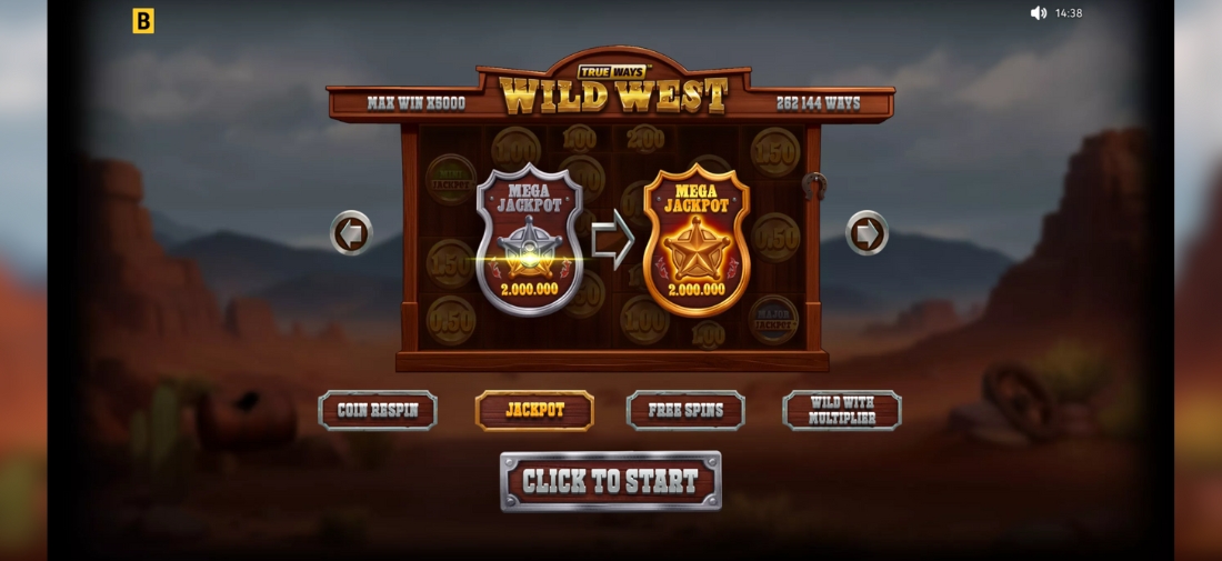 Wild West Trueways - jackpot