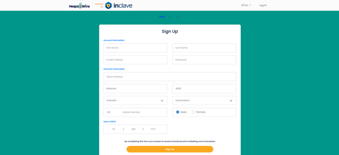Inclave Signup Process