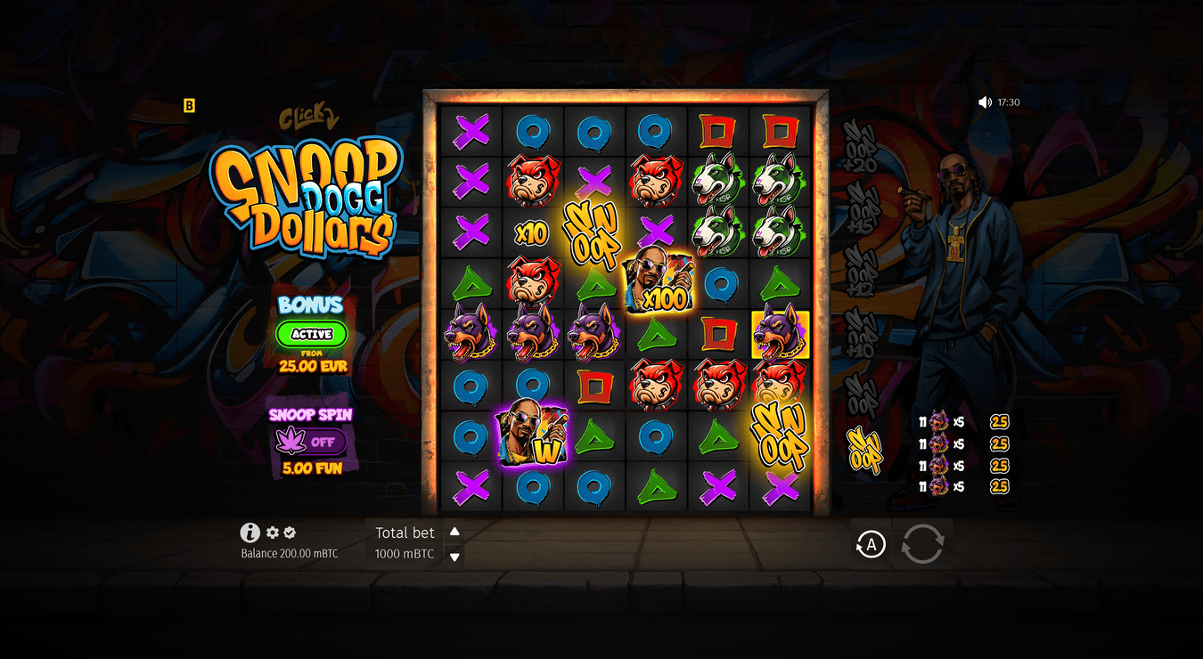 Snoop Dogg Dollars Free Spins on Desktop