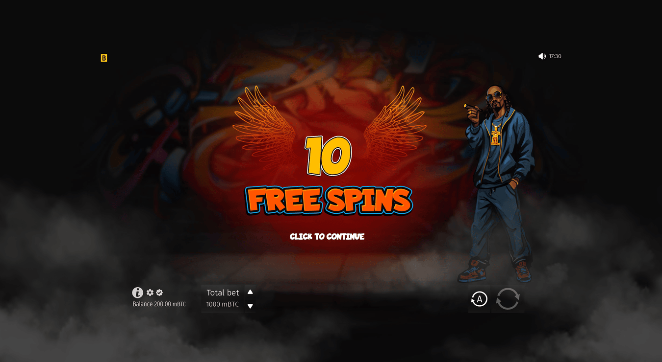 Snoop Dogg Dollars Free Spins Pop-up