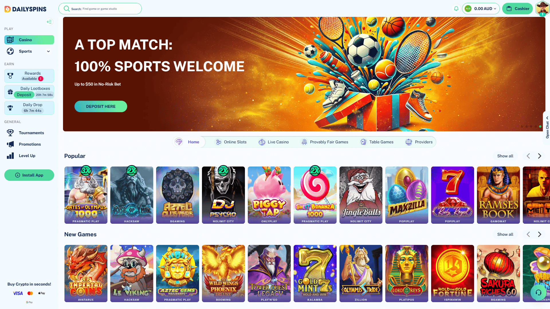 DailySpins Pokies