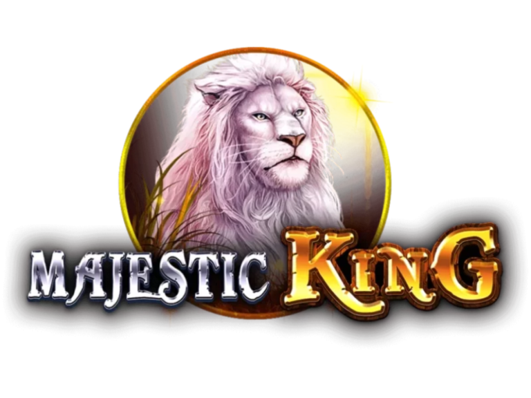 Feature imagery of Majestic King Pokie by the creator Spinomenal