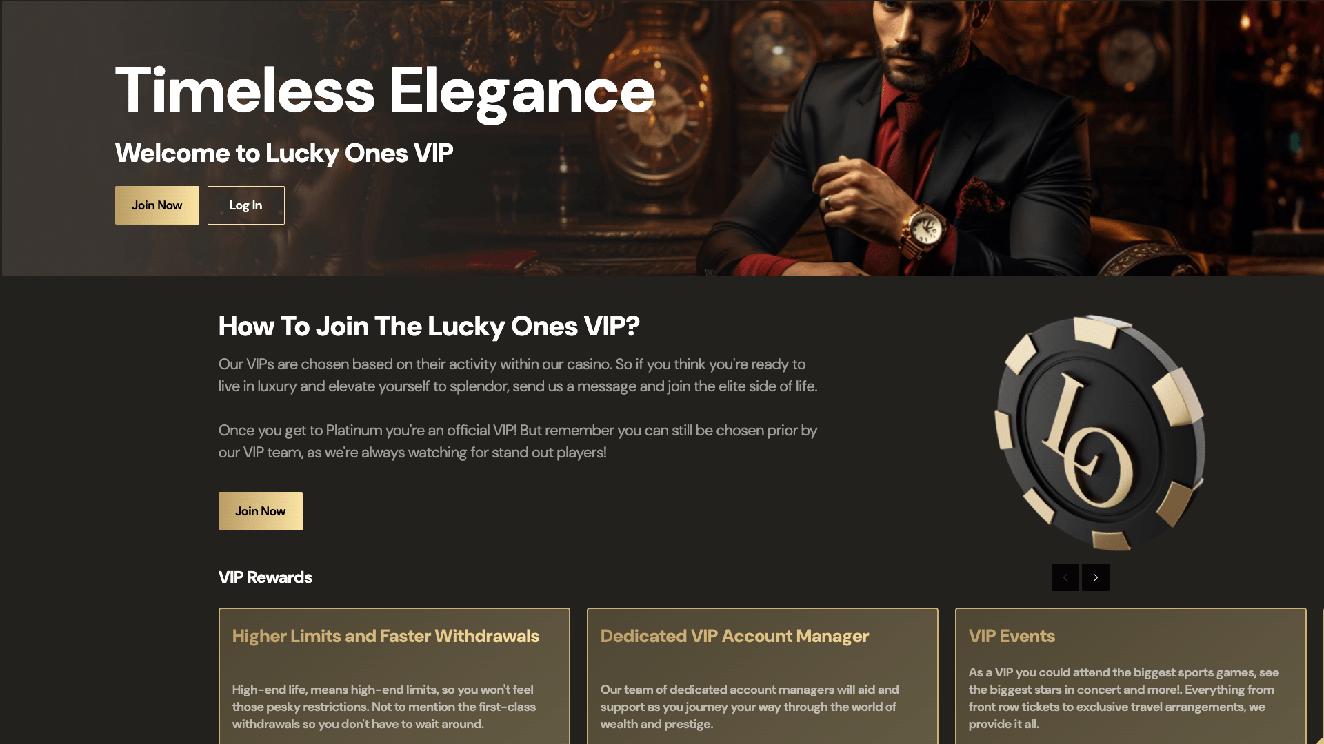 lucky ones casino VIP