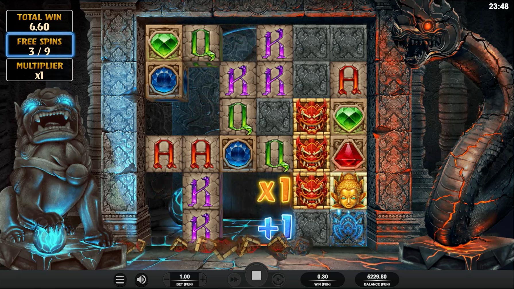 Temple Tumble Multiplier ExtraSpins