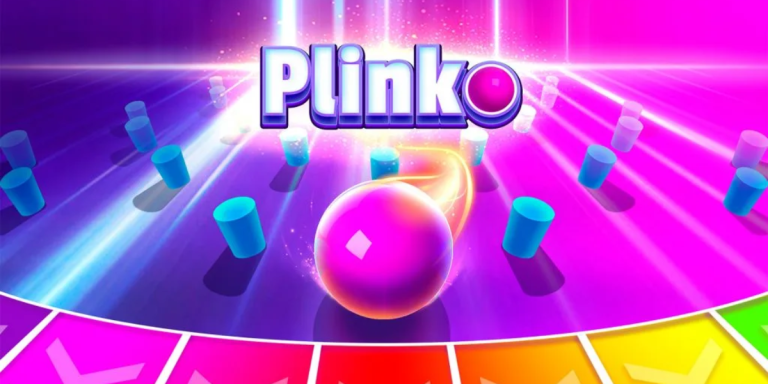 Graphic depicting a plinko game